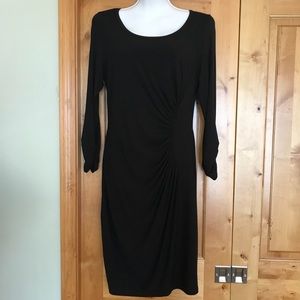 NWOT Black Karen Kane Ruched Dress